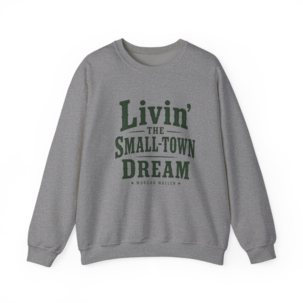 Morgan Wallen "Livin" Crewneck - alternate angle 2, merchandise
