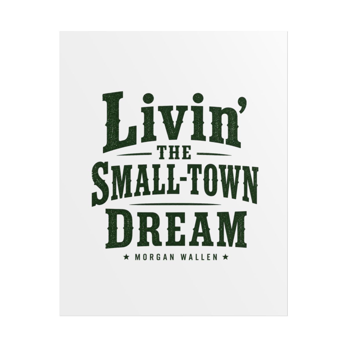 Morgan Wallen "Livin" Poster - Official Posters & Wall Art merchandise