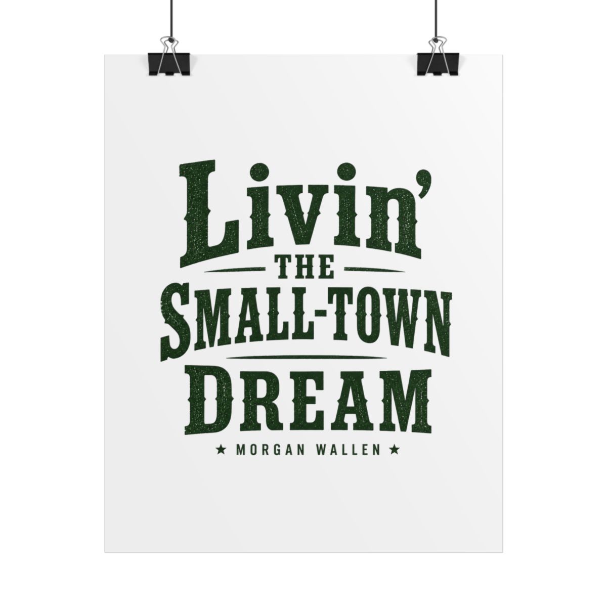 Morgan Wallen "Livin" Poster