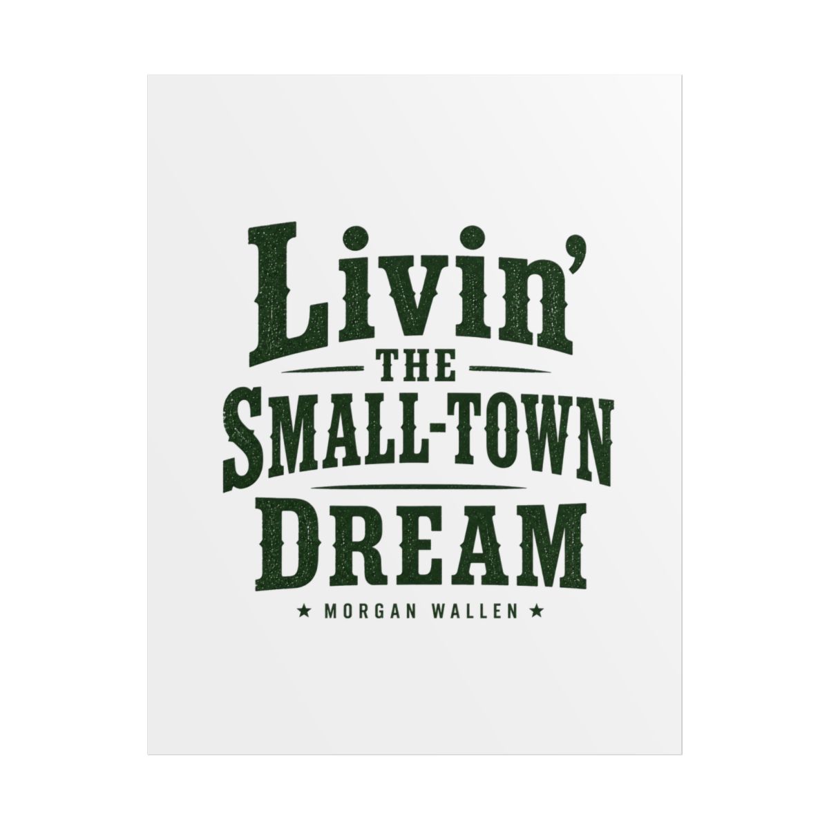 Morgan Wallen "Livin" Poster - alternate angle 1, merchandise