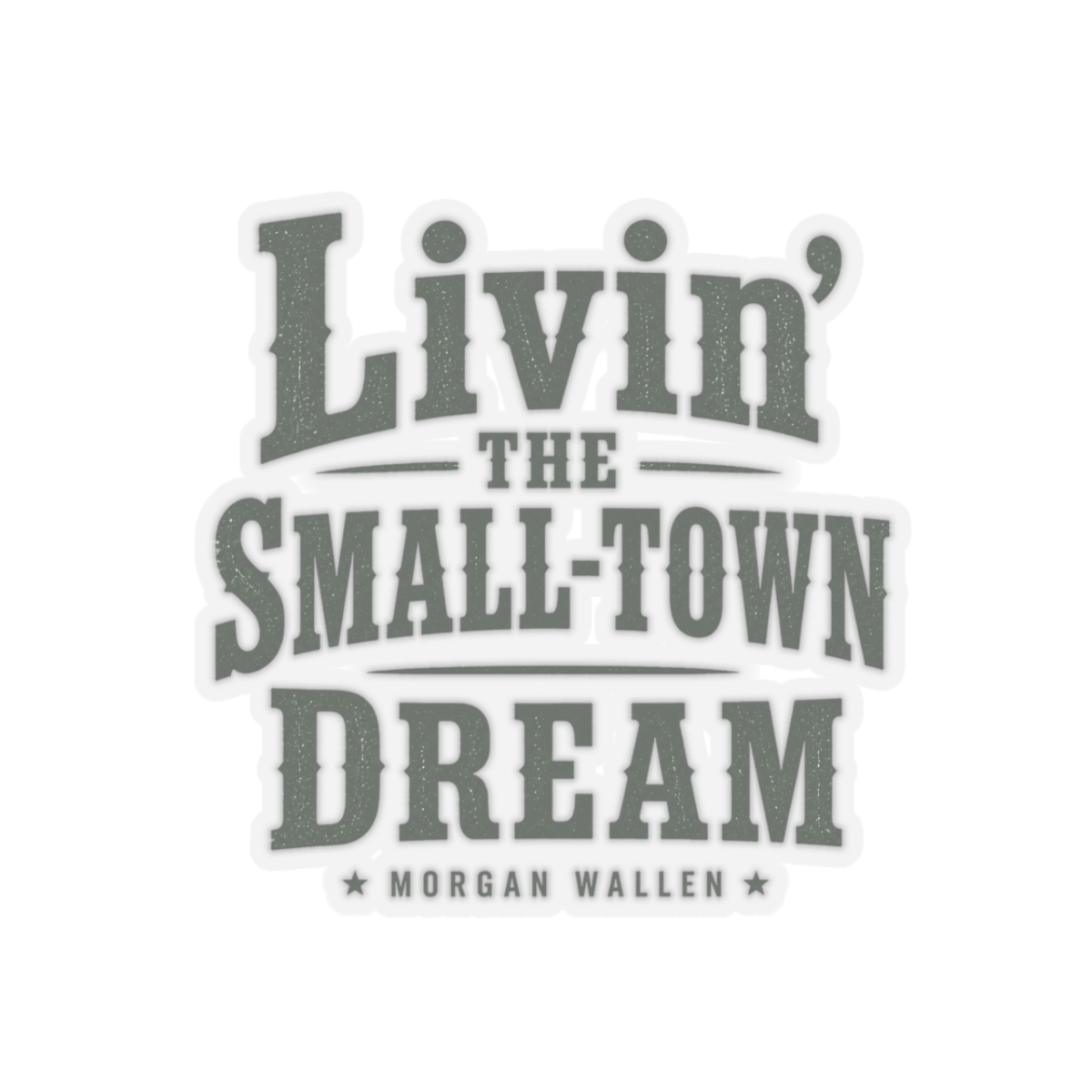 Morgan Wallen "Livin" Sticker - alternate angle 4, merchandise