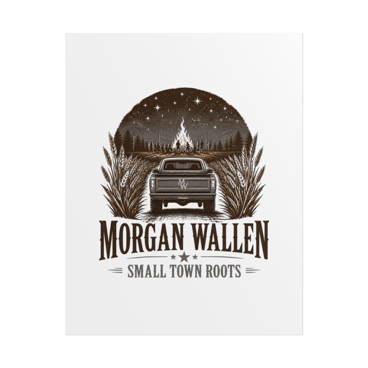 Morgan Wallen "Morgan Wallen - Small Town Roots" Poster - alternate angle 1, merchandise